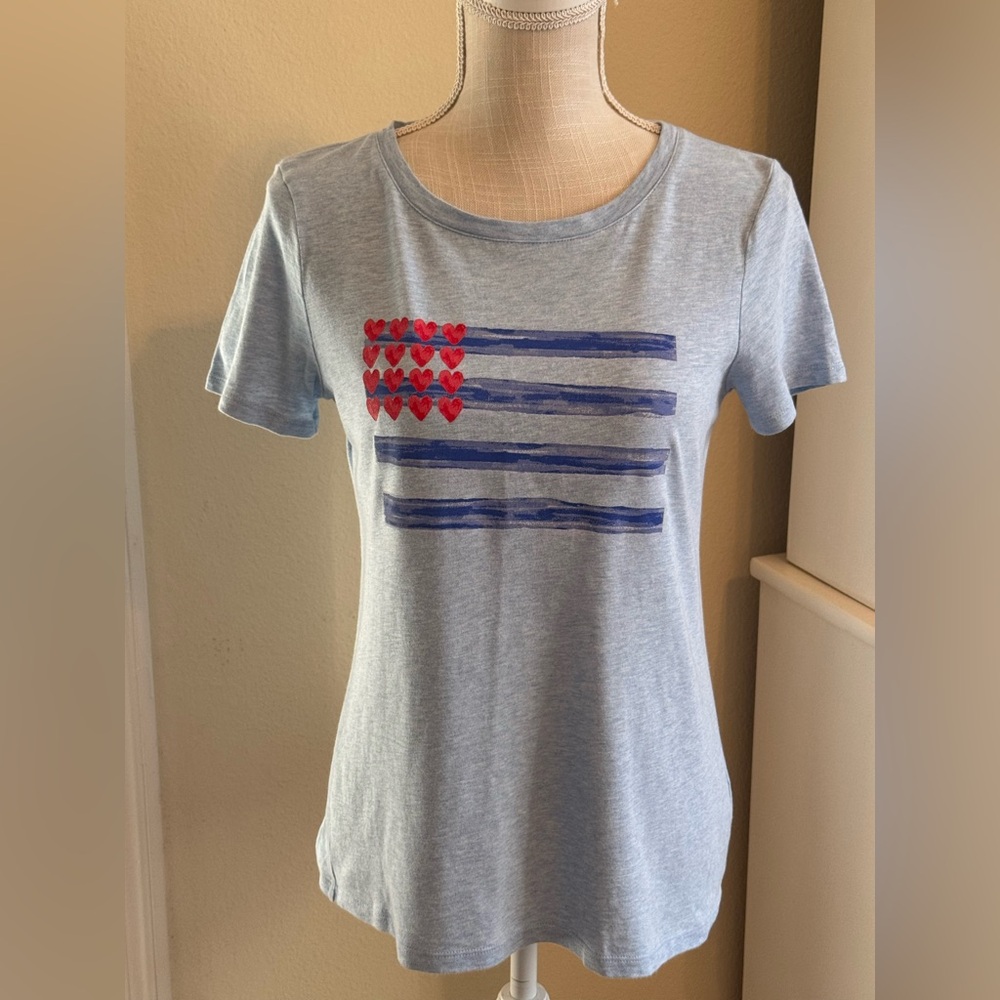 Talbots American Flag Tee